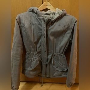 Hollister sherpa lined parka
